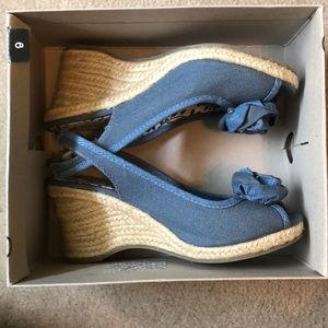zoe&zac denim wedges